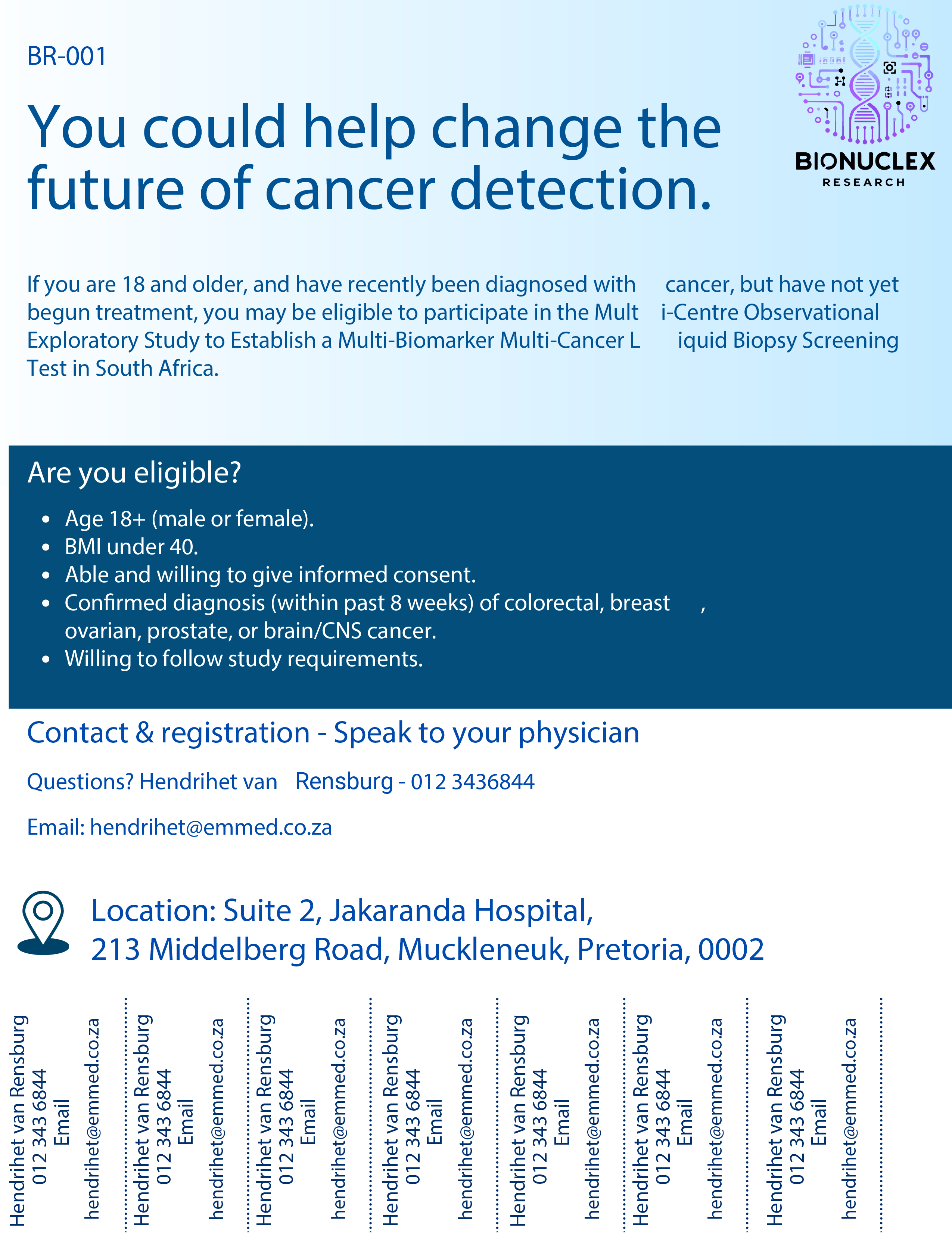 BR-001 Cancer Study