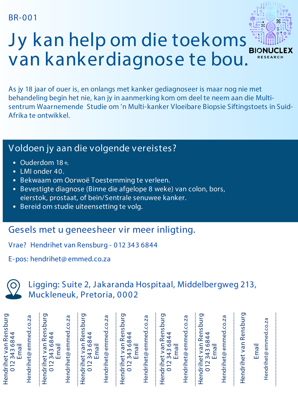 BR-001 Cancer Study